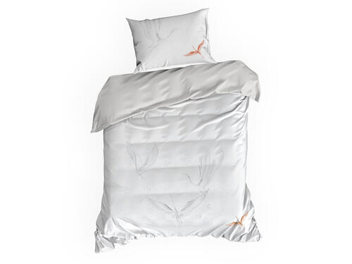 Luxusné obliečky na posteľ z bavlneného mako saténu - Lea, prikrývka 140 x 200 cm + vankúš 70 x 90 cm